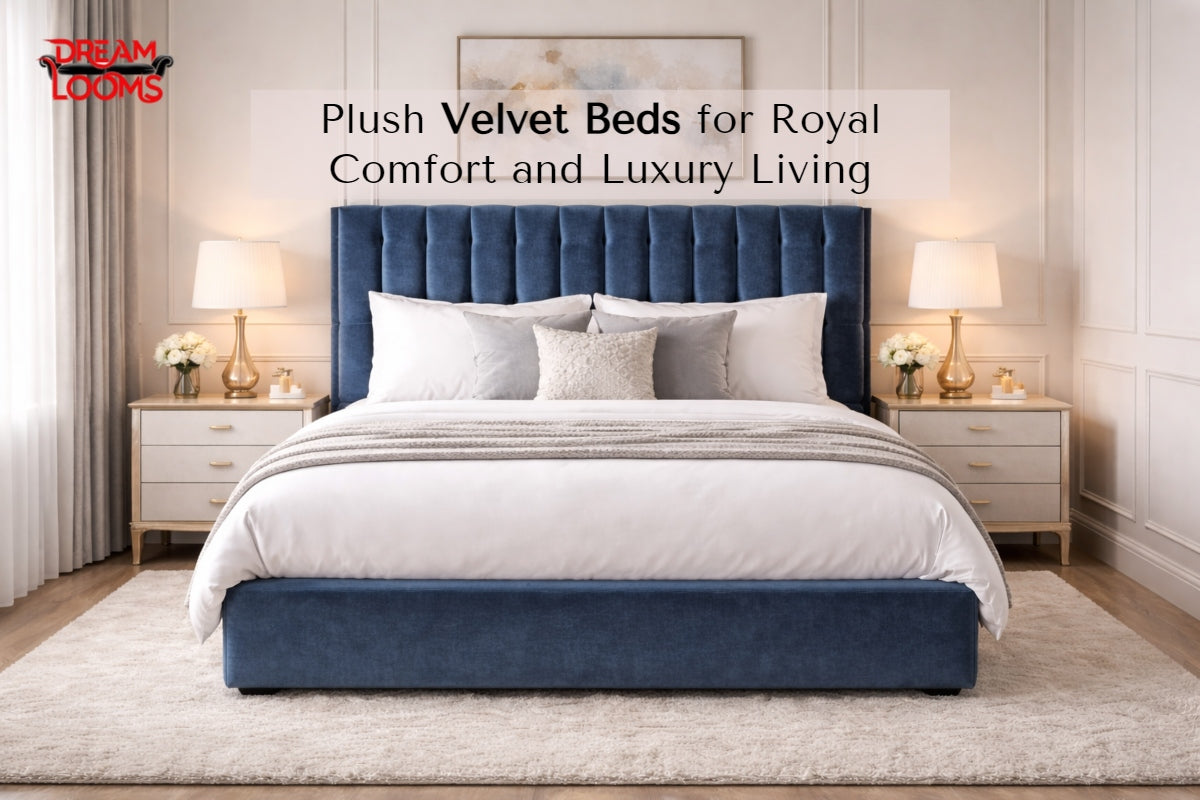 Plush Velvet Beds for Royal Comfort and Luxury Living