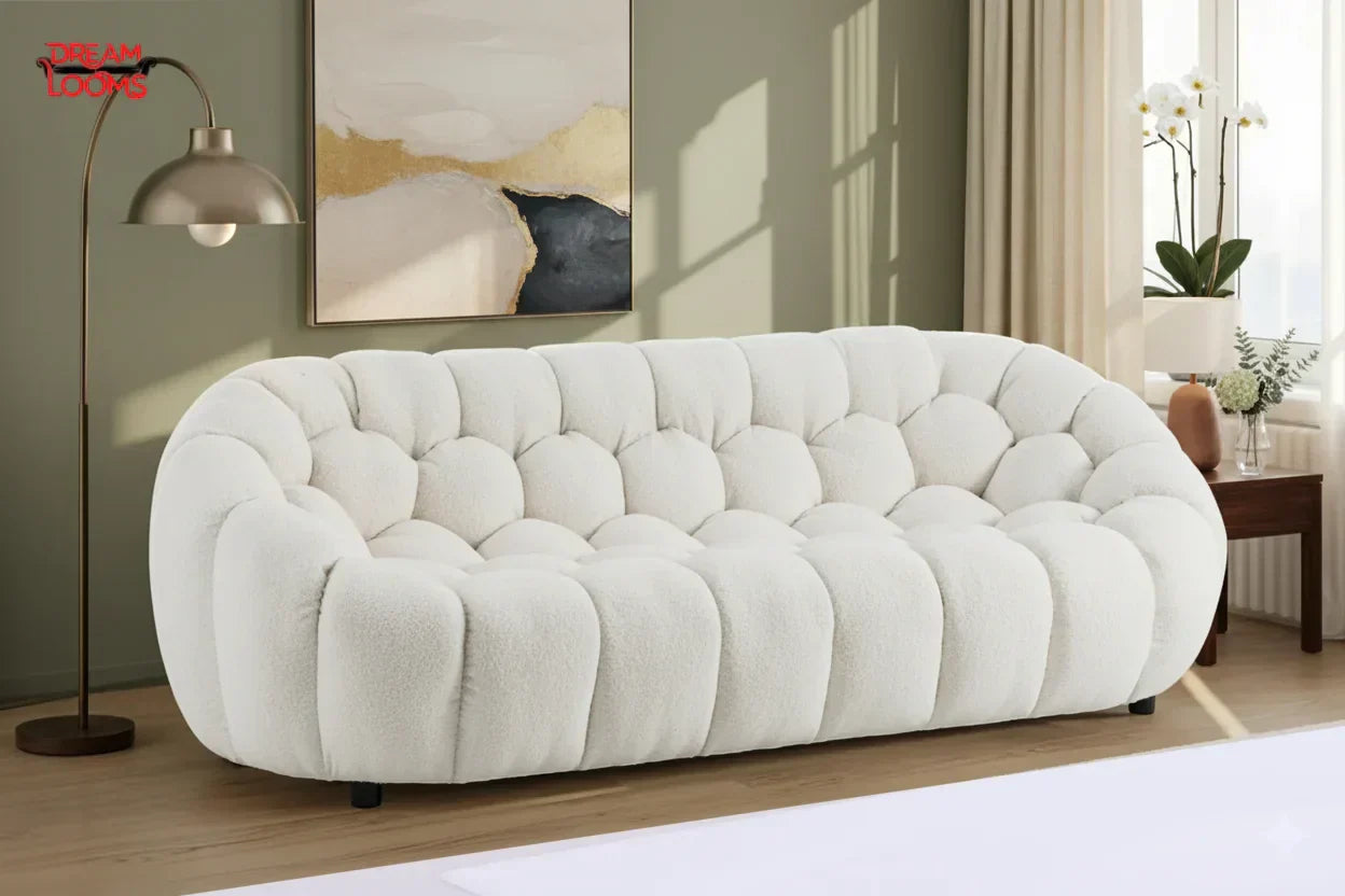 teddy boucle sofa set