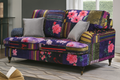 Patchwork Fabric 2 Seater Bella Sofa  ASBURY