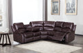Faux Leather Brown 2C2 Manual Recliner Corner Sofa SETTEE