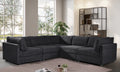 Black Jumbo Cord Sofa Corner 2C2 Modular TOSCANA