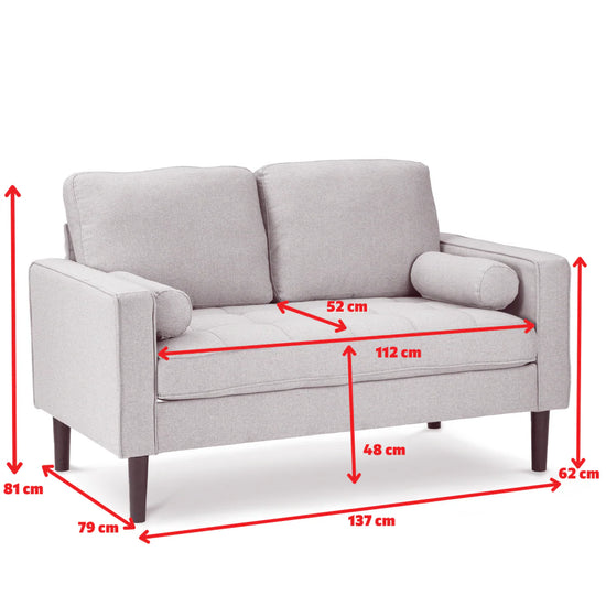 Velvet Blue 2 Seater Sofa ACCESSO