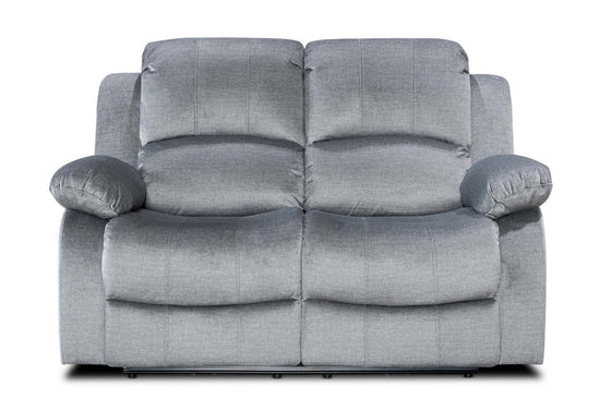 Chenille Fabric Grey 2 Seater Electric Recliner Sofa SETTEE