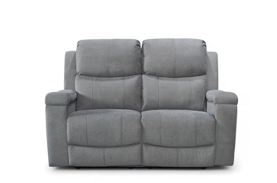 Chenille Fabric Dark Grey 3 + 2 Seater Manual Recliner Sofa Set VISCONTESSE
