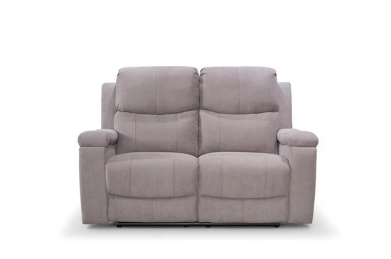 Chenille Fabric Light Grey 3 + 2 Seater Manual Recliner Sofa Set VISCONTESSE