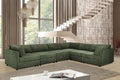 Corduroy Green 3C2 Modular Corner Sofa TOSCANA