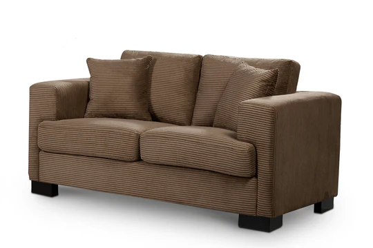 Corduroy Brown 2 Seater Sofa CLASSICO