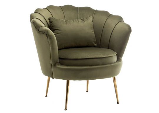 Velvet Sage Green 2 + 1 Seat Accent Loveseat Sofa Set MARGHERITA