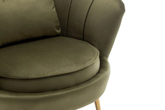 Velvet Sage Green 2 + 1 Seat Accent Loveseat Sofa Set MARGHERITA