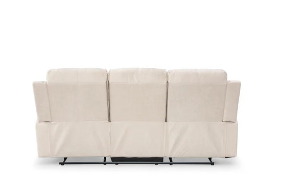 Beige Fabric 3 + 2 Seater Manual Recliner Sofa Set VISCONTESSE