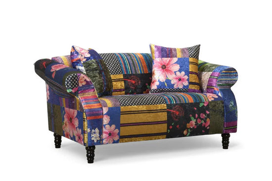 Fabric Patchwork 2 Seater Sofa AVICI GRIDA