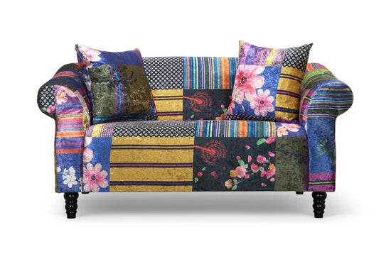 Fabric Patchwork 2 Seater Sofa AVICI GRIDA