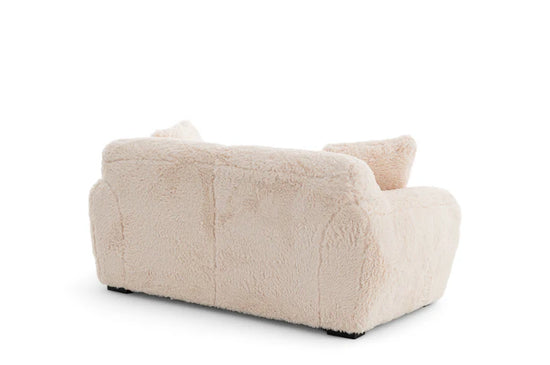 Faux Fur Cream 3 + 2 Seater Sofa Set CARAMELLO GOMMOSA