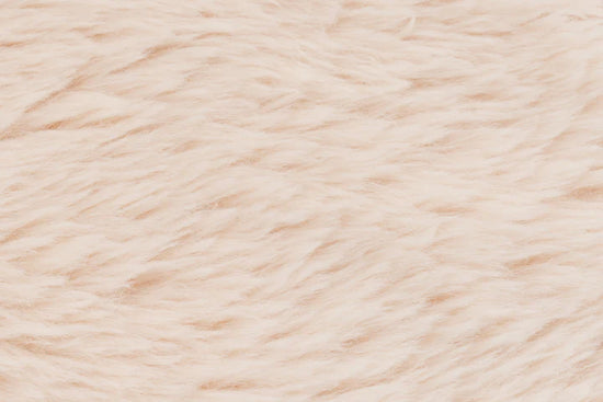 Faux Fur Cream 3 Seater Sofa CARAMELLO GOMMOSA