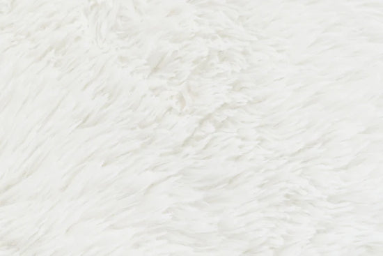 Faux Fur White 3 Seater Sofa CARAMELLO GOMMOSA