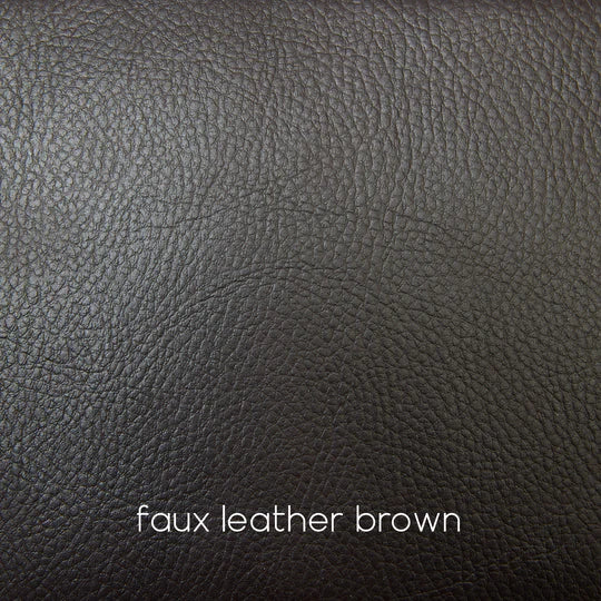 Faux Leather Brown 3 Seater Manual Recliner Sofa TRADIZIONE