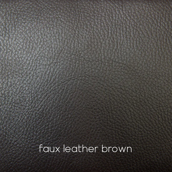 Faux Leather Brown 3 + 2 Seater Manual Recliner Sofa Set SETTEE