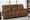 Faux Leather Suede Brown 3 Seater Manual Recliner Sofa CHAISE