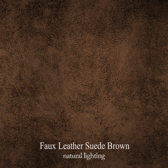 Faux Leather Suede Brown 2C2 Corner Sofa TRANQUILLITÀ