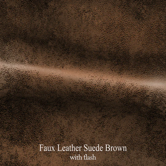Faux Leather Suede Brown POGGIAPIEDI