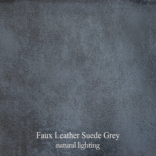 Faux Leather Suede Grey POGGIAPIEDI