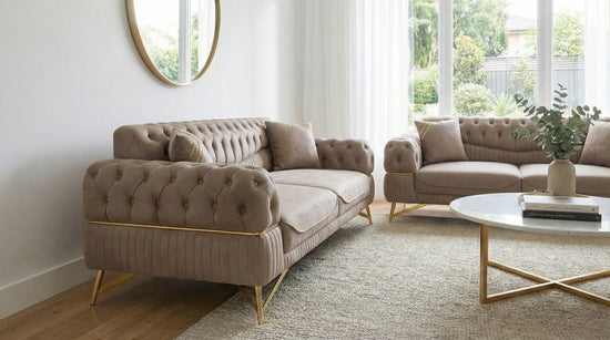 Rio  Brown 2+3 Seater  SETTEE