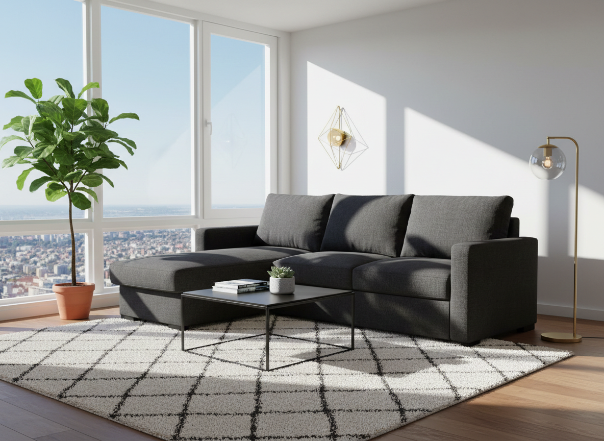 Black Corner Sofabed TOKYO Sofas