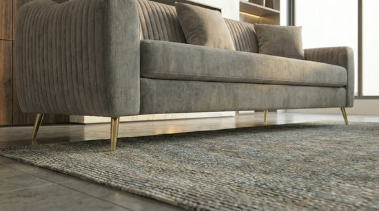 Brown Plush 2+3 seater sofa SETTEE