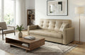 Cream Faux Leather 3 Seater Viva Sofabed
