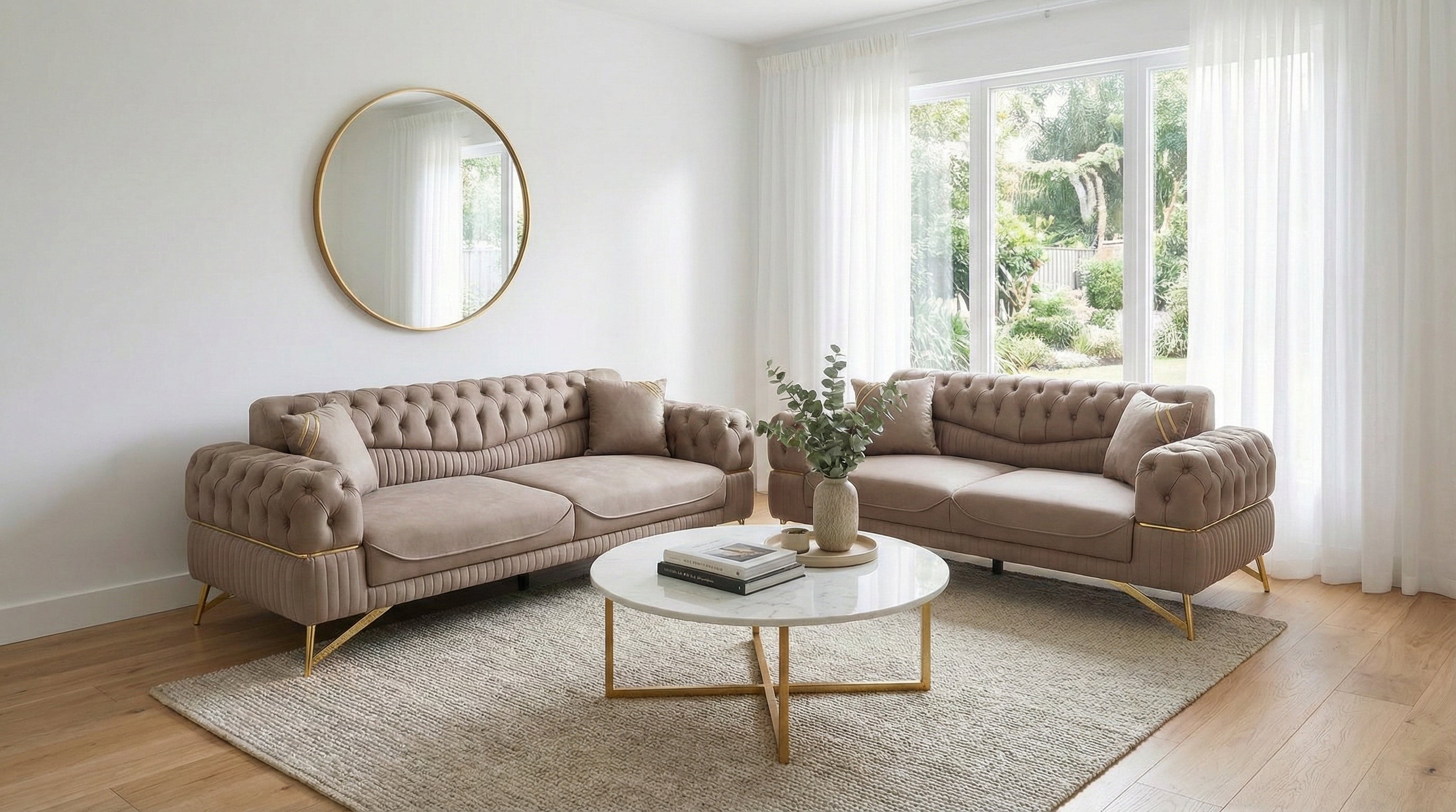 Rio  Brown 2+3 Seater  SETTEE