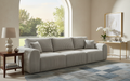 Light Grey   Chenille Fabric 3 seater sofa  VINCI Sofa