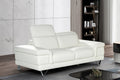 Genuine Leather White 2 Seater Sofa GRANDE CITTÀ