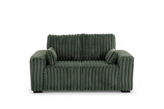 Green Jumbo Cord 2 Seater Sofa PORTO
