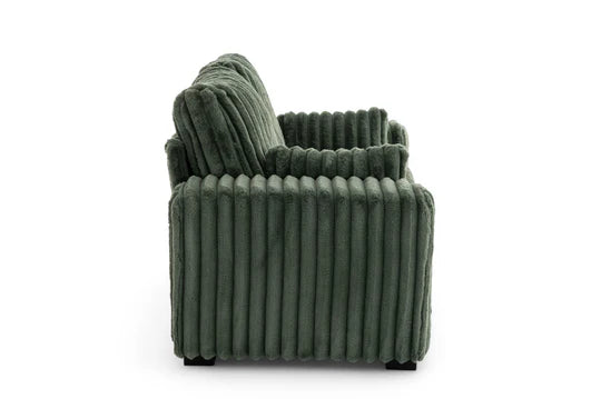 Green Jumbo Cord 2 Seater Sofa PORTO