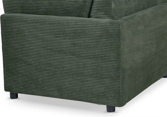 Green Jumbo Cord Sofa Corner 2C2 Modular TOSCANA