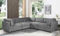 Grey Jumbo Cord Sofa Corner 2C2 Modular TOSCANA