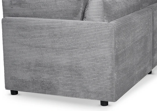 Grey Jumbo Cord Sofa Corner 2C2 Modular TOSCANA