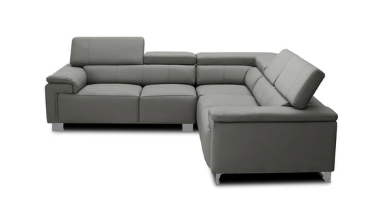 Genuine Leather Grey 2C2 Corner Sofa VENTO