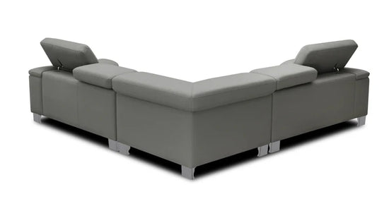 Genuine Leather Grey 2C2 Corner Sofa VENTO