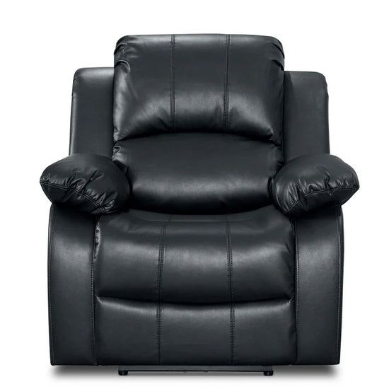 Faux Leather Black Electric Recliner Chair SETTEE