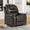 Faux Leather Brown Manual Recliner Chair BELLEZZA