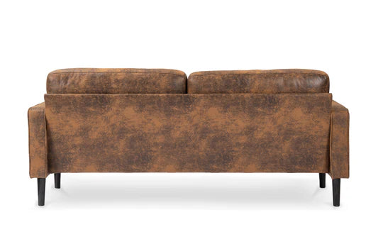 Faux Leather Suede Brown 3 + 2 Seater Sofa Set ACCESSO