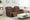 Faux Leather Suede Brown 3 Seater Manual Recliner Sofa  NAPOLI