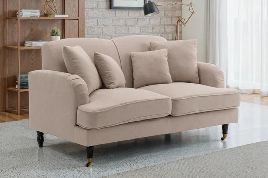Fabric Beige 2 Seater Sofa STILE