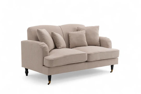 Fabric Beige 2 Seater Sofa STILE