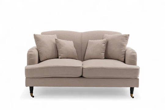 Fabric Beige 2 Seater Sofa STILE