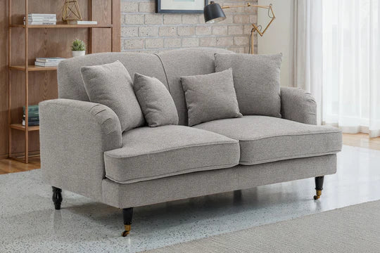 Fabric Light Grey 2 Seater Sofa STILE