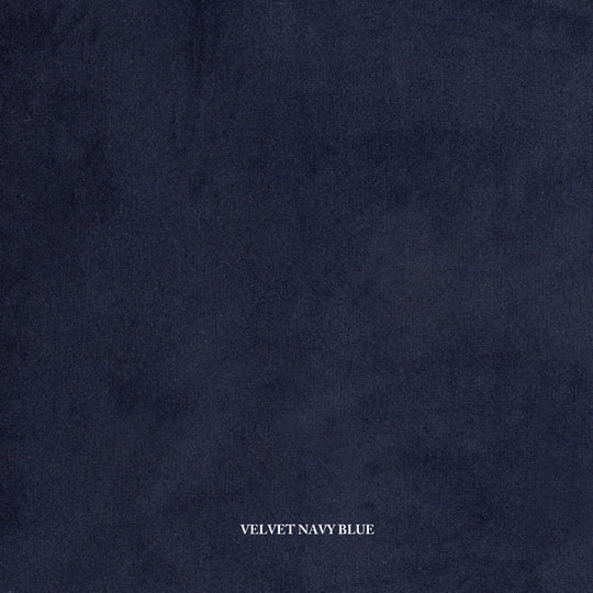 Velvet Navy Blue 3 Seater Sofa QUARTIERE
