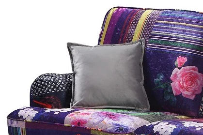 Patchwork Fabric 2 Seater Bella Sofa  ASBURY