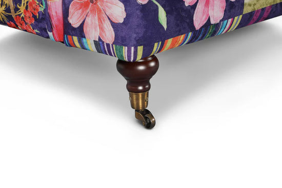 Fabric Patchwork 1 Seater Sofa AVICI GRIDA